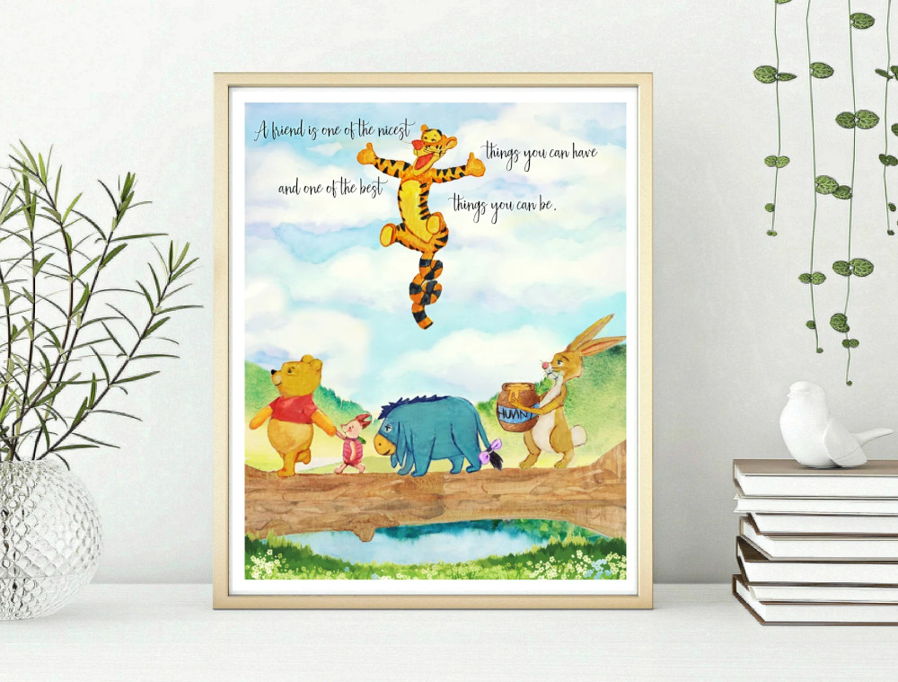 Watercolor Winnie the Pooh Prints