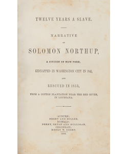 Twelve Years a Slave: Narrative of Solomon Northup