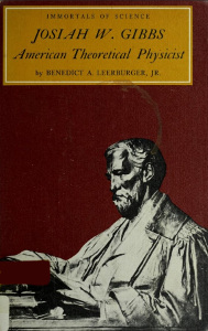 Josiah W. Gibbs: American Theoretical Physicist